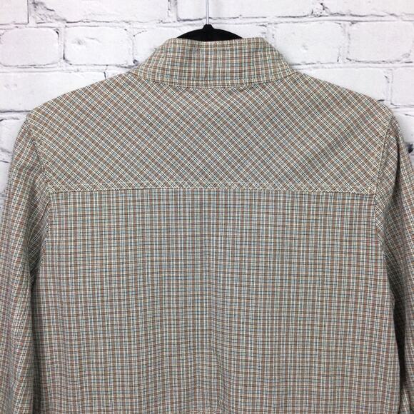 FDJ Fench Dressing Jeans Mock Collar Snap Up Roll Tab Plaid Zip Pocket Jacket S - Picture 4 of 15